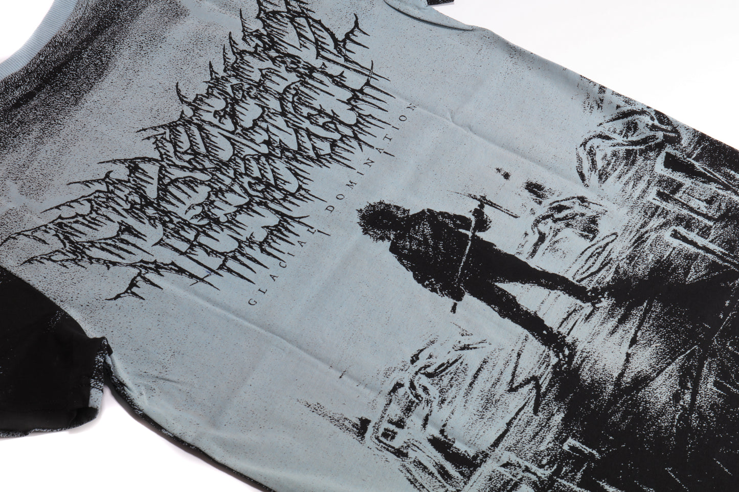 Glacial Domination All Over Print T-Shirt (Black Ice)
