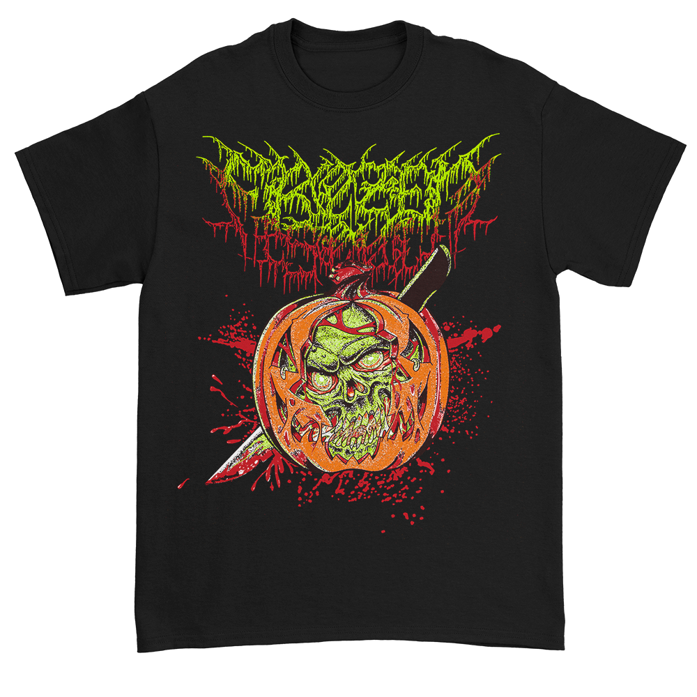 Pumpkin Skull T-Shirt (Black)