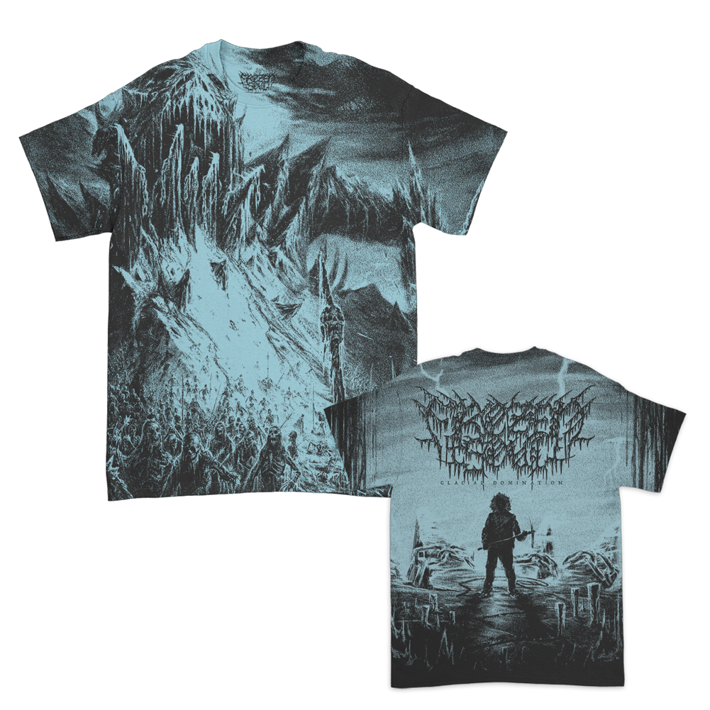 Glacial Domination All Over Print T-Shirt (Black Ice)