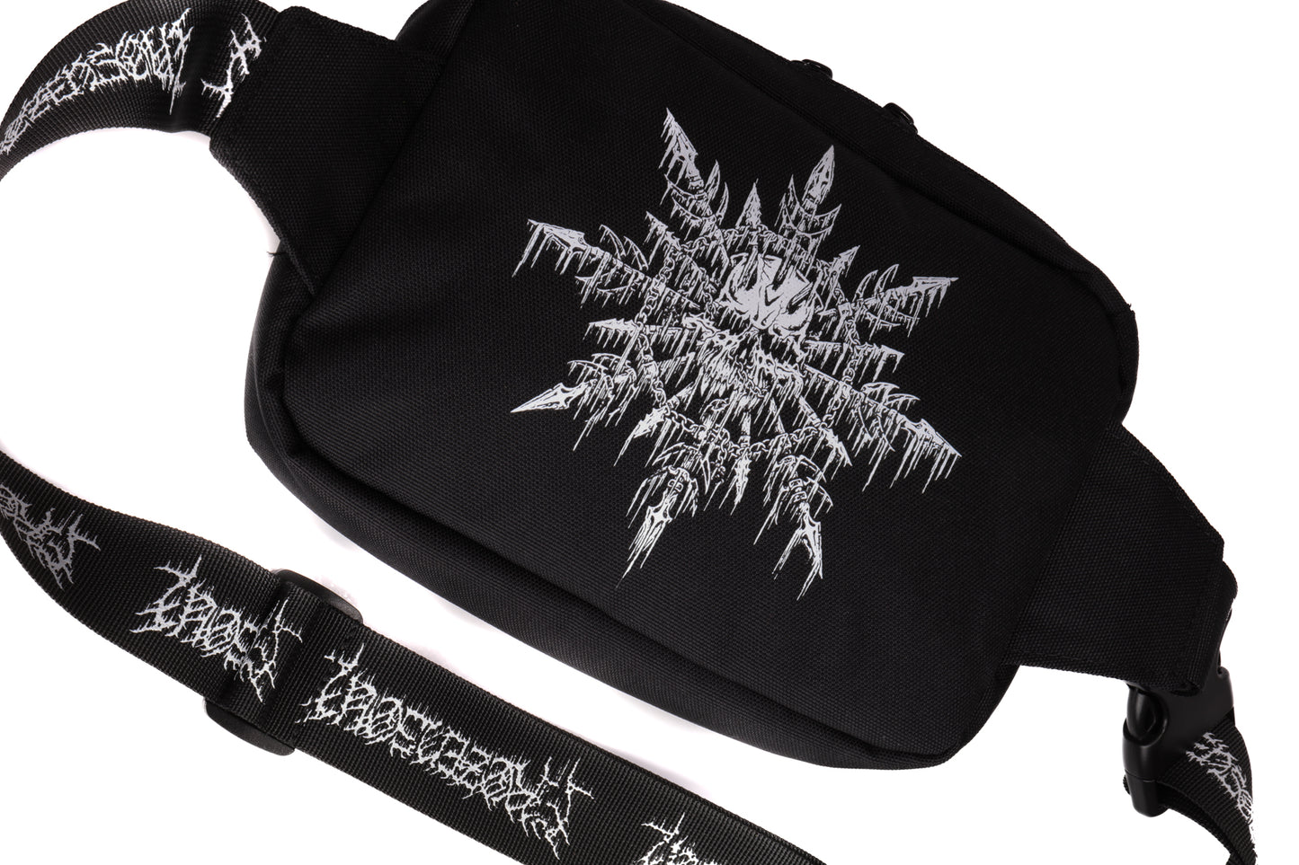 Skullflake Crossbody Bag (Black)