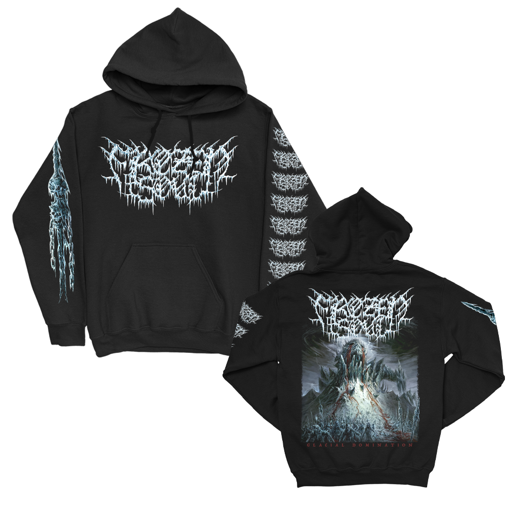 Glacial Domination Pullover Hoodie (Black) – Frozen Soul