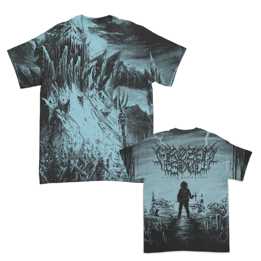 Glacial Domination All Over Print T-Shirt (Black Ice)